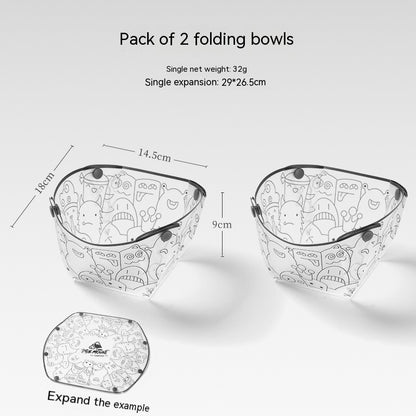 Foldable Camping Tableware Set