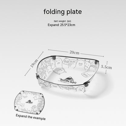 Foldable Camping Tableware Set