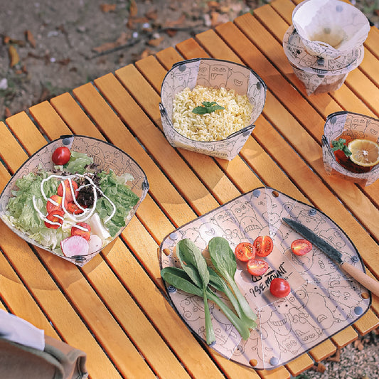 Foldable Camping Tableware Set