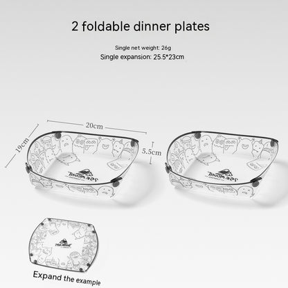 Foldable Camping Tableware Set