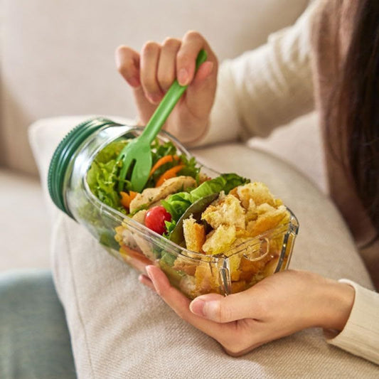 Easy Carry Salad Jar