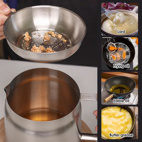 Stainless Steel Oil Saver Pot